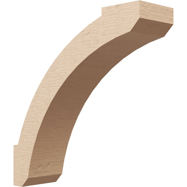Ekena Millwork 5-inch W x 18-inch D x 18-inch H Lafayette Rough Cedar Woodgrain TimberThane Knee Brace, Primed BRCUR05X18X18LFTRCPR - main
